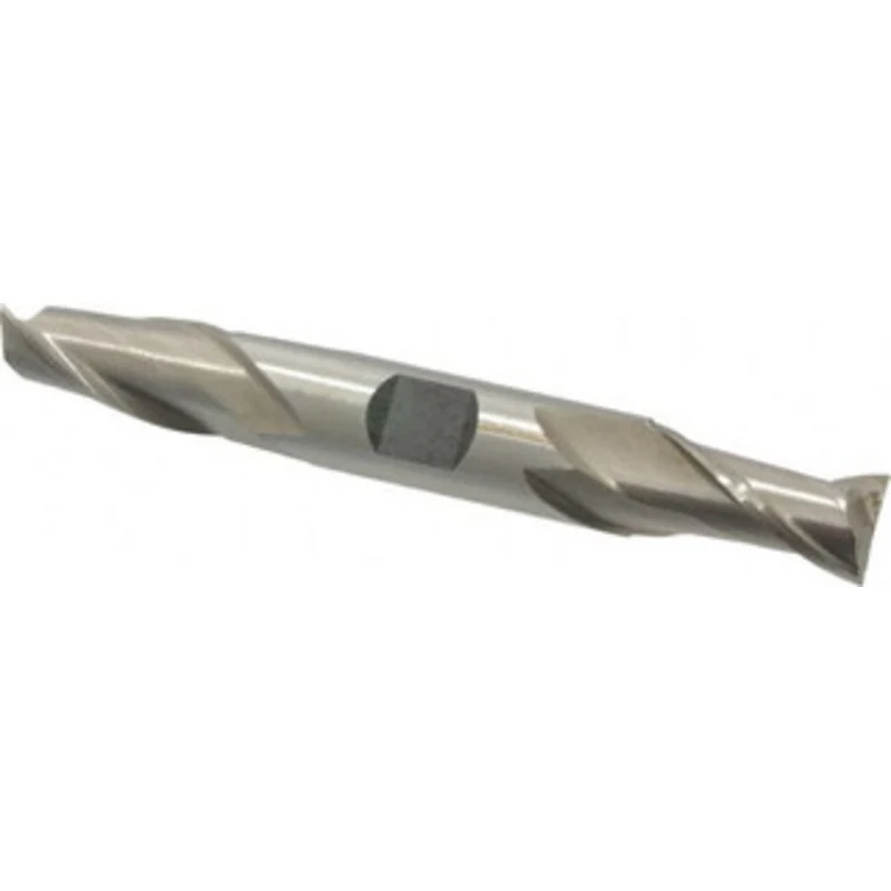 Value Collection 15/32, 13/16 LOC, 1/2 Shank Diam, 3-3/4 OAL, 2 Flute, High Speed Steel Square End Mill Double End, U...